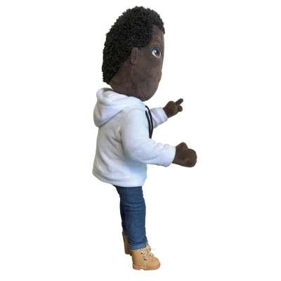 Our Brown Boy Joy Original My Friend White Hoodie Baby Doll 1 - Image 2
