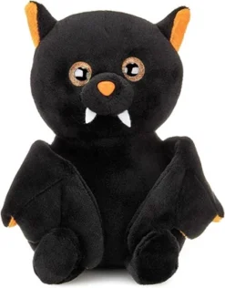 Bearington Echo Plush Stuffed Animal Halloween Black Bat, 7.5 Inches