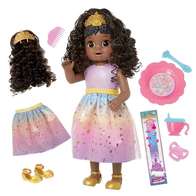 Baby Alive Princess Ellie Grows Up! Growing And Talking Baby Doll - Black Hair - Image 9