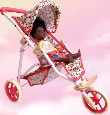 The New York Doll Collection Baby Doll Stroller - Jogging Toy Stroller - Image 7