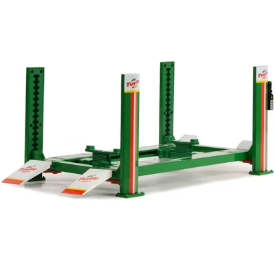Adjustable Four Post Lift "Turtle Wax" Green 1/18 Diecast Model By Greenlight - Image 2