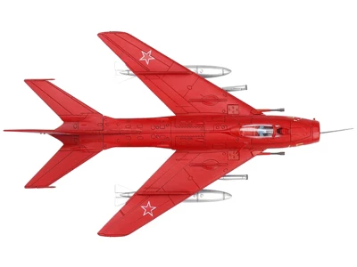 Mikoyan-Gurevich MiG-19S Farmer C Fighter Aircraft "Yellow 45" "Wing" Series 1/72 Diecast Model By Panzerkampf - Image 3