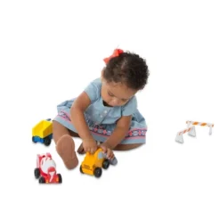 Melissa & Doug Construction Vehicle Wooden Play Set (8pc)