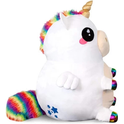Se7en20 Glitter Galaxy Rainbow Unicorn 48 Inch Stuffed Animal Plush - Image 3