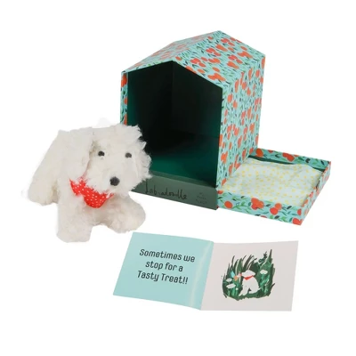 Manhattan Toy Bed & Biscuit Labradoodle Plush Puppy Dog & Keepsake Dog House With Mini-Storybook In Hidden Drawer - Image 6