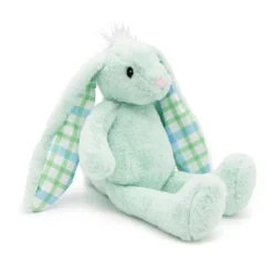 Plushible Green Plaid Eared Bunny