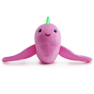 Fingerlings HUGS - Rachel (Pink Glitter) - Interactive Plush Narwhal - By WowWee