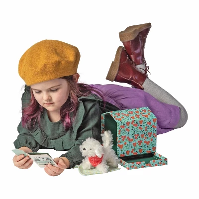 Manhattan Toy Bed & Biscuit Labradoodle Plush Puppy Dog & Keepsake Dog House With Mini-Storybook In Hidden Drawer - Image 3