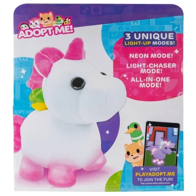 Adopt Me! Light-Up Neon Unicorn 12" Plush Toy - Image 4