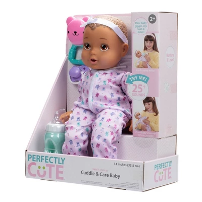 Perfectly Cute Cuddle And Care Baby Doll - Brown Eyes - Image 7