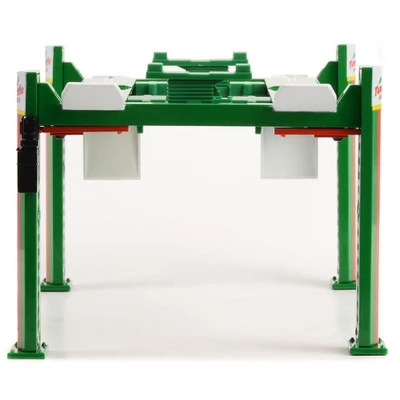 Adjustable Four Post Lift "Turtle Wax" Green 1/18 Diecast Model By Greenlight - Image 5