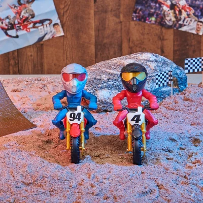 Supercross Race And Wheelie Competition Set With Deluxe Ramp - Image 6