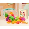 B. Toys - Play Food Set With Bucket & Board Book - Foodie Fun