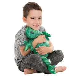 Manimo Weighted Green Frog Plush - 5.5 Pounds - Weighted Sensory Tool