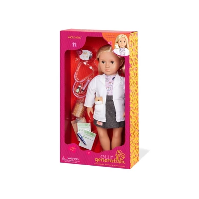 Our Generation Noemie With Plush Hamster 18" Pet Care Vet Doll - Image 5