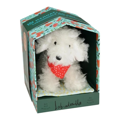 Manhattan Toy Bed & Biscuit Labradoodle Plush Puppy Dog & Keepsake Dog House With Mini-Storybook In Hidden Drawer - Image 7