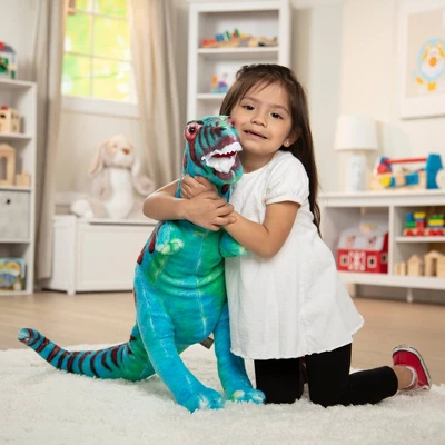 Melissa & Doug Giant T-Rex Dinosaur - Lifelike Stuffed Animal (over 2 Feet Tall) - Image 5