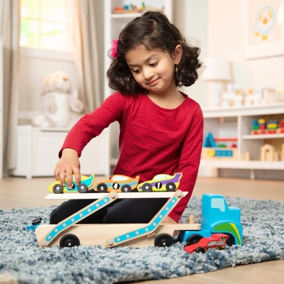 Melissa & Doug Mega Race-Car Carrier - Image 5
