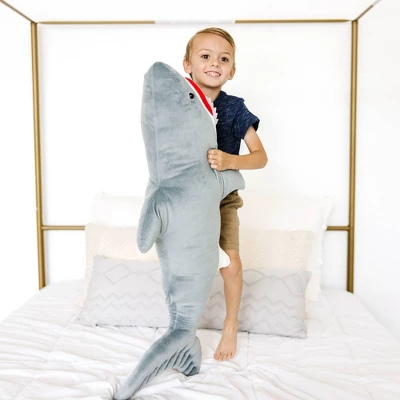 Melissa & Doug Giant Shark 3' Stuffed Animal - Image 5