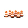 3D To Scale 1/64 6 Pack Of 3D Printed Orange Plastic Traffic Barrels 64-105-OR