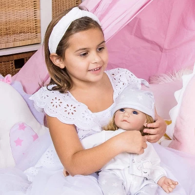 Adora Realistic Baby Doll Little Lamb Toddler Doll - 20 Inch, Soft CuddleMe Vinyl, Blonde Hair, Blue Eyes - Image 7