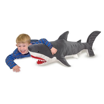 Melissa & Doug Giant Shark 3' Stuffed Animal - Image 4