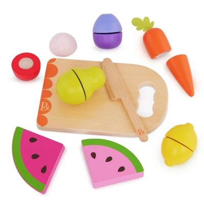 B. Toys - Wooden Play Fruits & Vegetables For Slicing - Chop 'n' Play Fruits & Veggies - Image 3