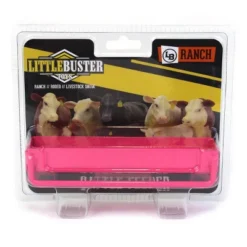 Little Buster Toys 1/16 Metal Pink Cattle Bunk Feeder Trough 500244