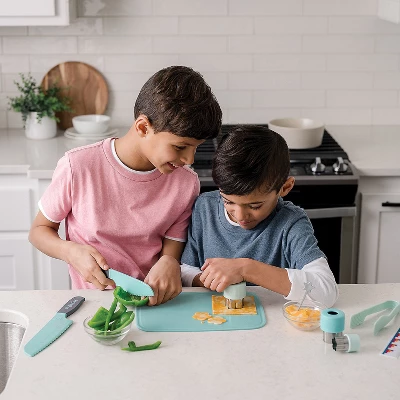 MindWare Playful Chef: Deluxe Charcuterie Kit Cooking Set - Includes 25 Kid-Safe Kitchen Utensils For Ages 5 & Up - Image 3