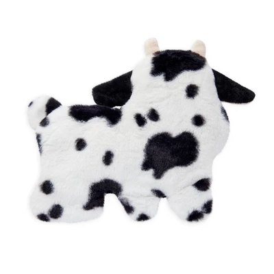 Zodaca Lavender Scented Microwavable Stuffed Animal Cow Plush Heating Pad For Pain Relief - Image 3