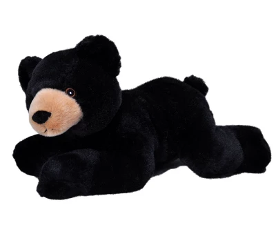 Wild Republic Ecokins Black Bear Stuffed Animal, 12 Inches