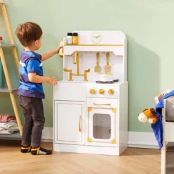 Teamson Kids Petite Versailles Classic Play Kitchen With Accessories