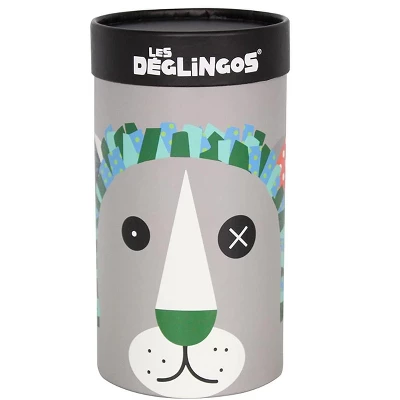 TriAction Toys Les Deglingos Big Simply Plush Animal In Tube | Jelekros The Lion - Image 2