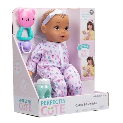 Perfectly Cute Cuddle And Care Baby Doll - Brown Eyes - Image 6