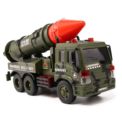 Insten Pull Back Army Military Launcher Truck, Friction Powered Vehicle, 11 X 3.15 In - Image 2