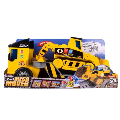 Maxx Action 2-N-1 Mega Mover – Construction Truck And Trailer - Image 4
