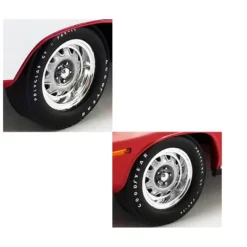 Mopar Rally Wheel And Tire Set Of 4 Pieces 1/18 By ACME