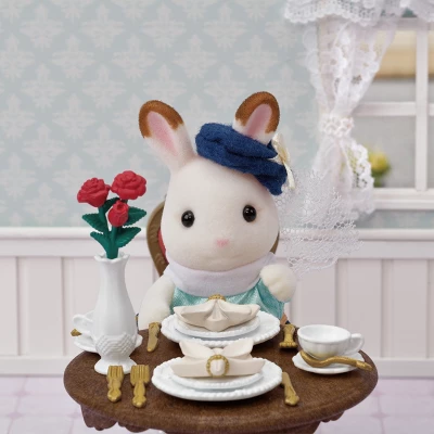 Calico Critters Town Series Chic Dining Table Set, Dollhouse Furniture - Image 2