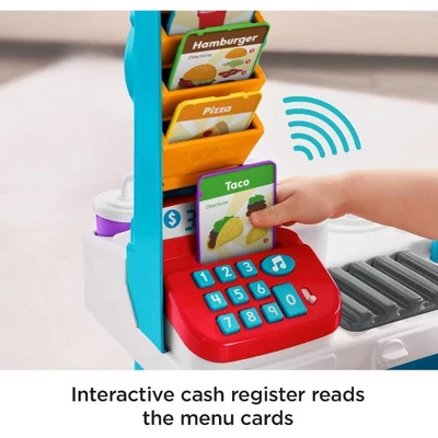 Fisher Price Fisher-Price Laugh & Learn Servin' Up Fun Food Truck With 20+ Piece Accessory Set DYM74 - Image 3