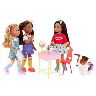 Glitter Girls 14" Doll And Accessories Alessa & School Desk Playset - Image 3