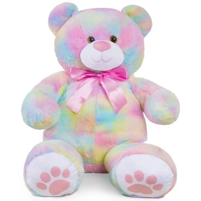 Best Choice Products 38in Giant Soft Plush Teddy Bear Stuffed Animal Toy W/ Bow Tie, Footprints - Image 8