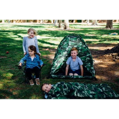 Pacific Play Tents Kids Green Camo Camping Kit - Image 6