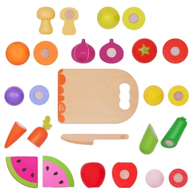 B. Toys - Wooden Play Fruits & Vegetables For Slicing - Chop 'n' Play Fruits & Veggies - Image 4
