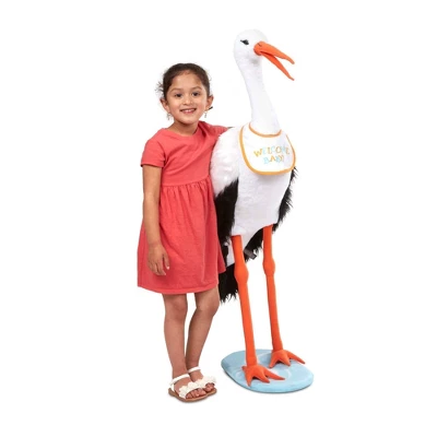 Melissa & Doug Stork 3' Stuffed Animal - Image 4