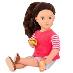 Our Generation Rayna With Accessories 18" Posable Food Truck Doll