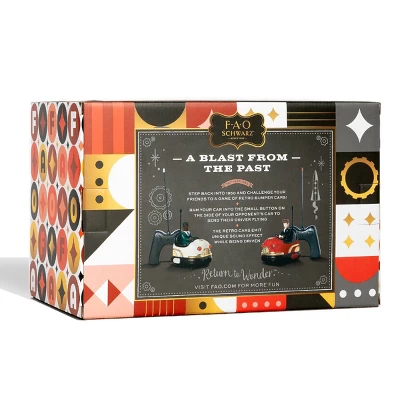 FAO Schwarz RC Head-To-Head Nostalgic Retro Bumper Car Set - Image 3