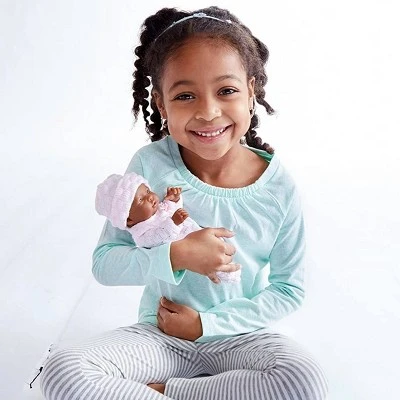 JC Toys Mini La Newborn Boutique Realistic 9.5" Anatomically Correct Real Girl Baby Doll Dressed - Image 2