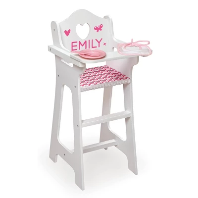 Badger Basket Doll High Chair With Accessories And Free Personalization Kit - Image 7