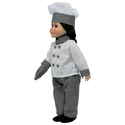 The Queen's Treasures 18 Inch Doll 6 Piece Pastry Chef Clothing Outfit - Image 7