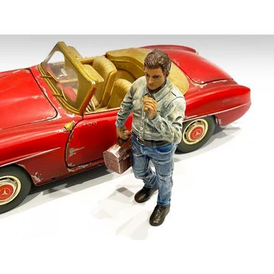 Auto Mechanic Chain Smoker Larry Figurine For 1/24 Scale Models By American Diorama